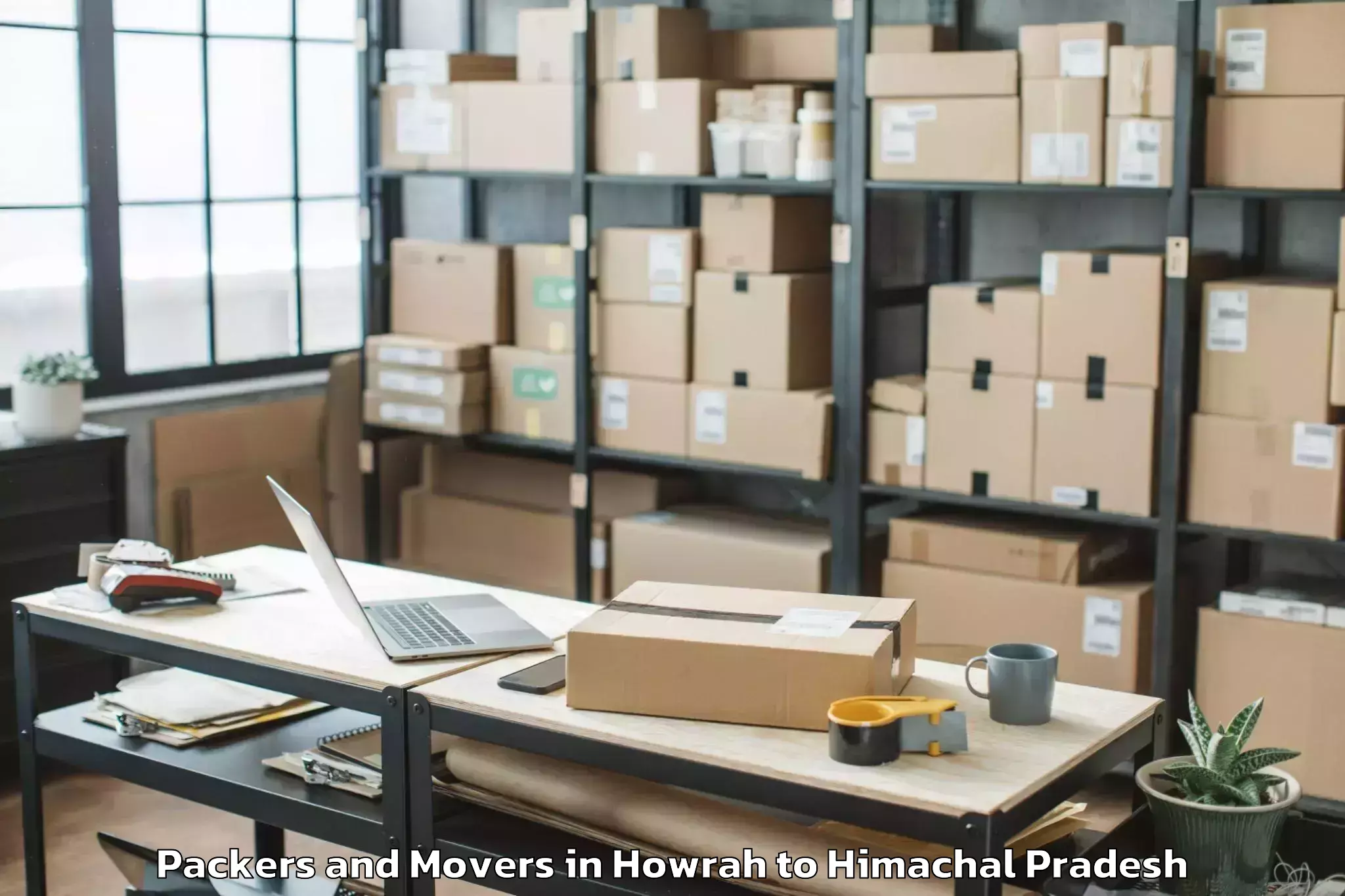 Professional Howrah to Kyelang Packers And Movers